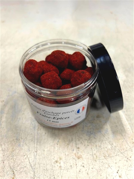 pellets enrobés percés